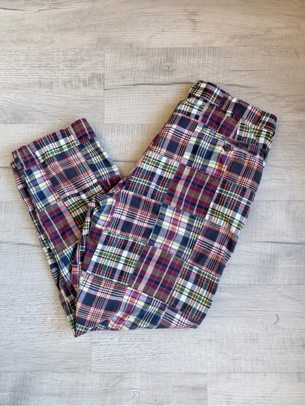 Brooks Brothers 346 Patchwork Madras Pants 36x30